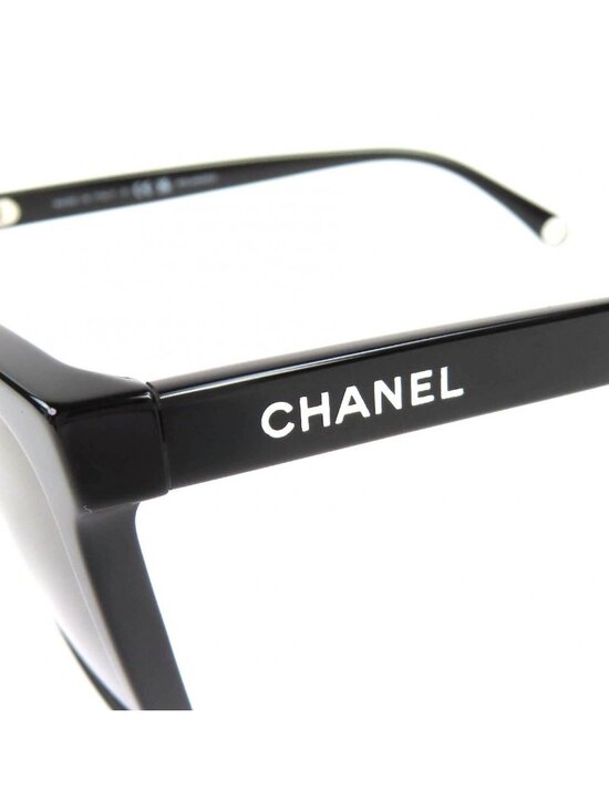 Chanel Rectangle Shape Sunglasses CC Logo Eyewear Black 56 20 main image 13